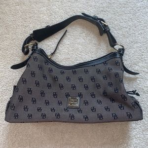 Dooney & Bourke Leather Patterned Printed Neutral Medium Size Bag